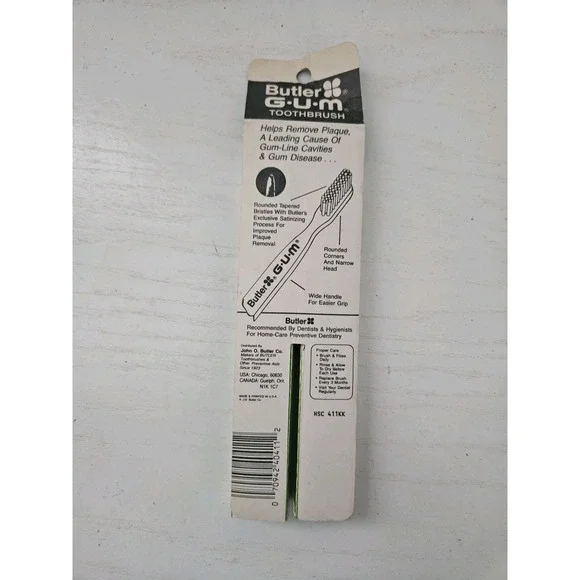 VTG Gum Butler 4-Row ADULT Regular Size Head Toothbrush 411‎ Stimulator 2-Pack - Picture 5 of 6